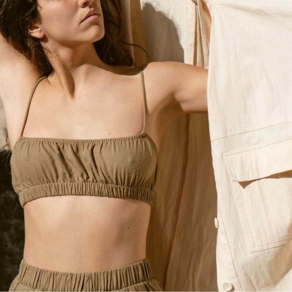 OZMA of California HOUSE TOP (Regen Silk Noil) in Laurel - Picture 2 of 10